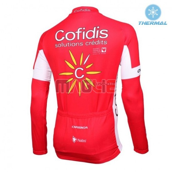 Maglia Cofidis manica lunga 2016 bianco e rosso - Clicca l'immagine per chiudere